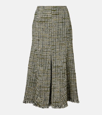Tweed midi skirt | Erdem