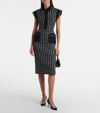 Midikleid aus Tweed | Elie Saab
