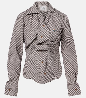 Drunken gathered cotton shirt | Vivienne Westwood