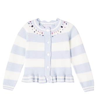Cardigan a righe con decorazioni | Monnalisa