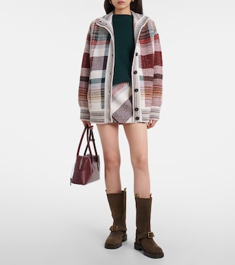 Zigzag wool and cotton-blend miniskirt | Missoni