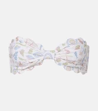 Antibes scalloped bandeau bikini top | Marysia