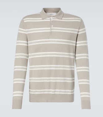 Mr Swansea striped cashmere polo sweater | Arch4