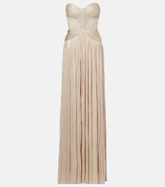 Kamina cutout silk tulle bustier gown | Maria Lucia Hohan