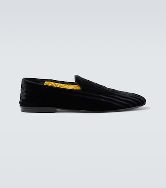 Steven striped velvet loafers | Tom Ford