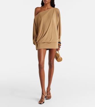 Cely asymmetric draped minidress | Aya Muse