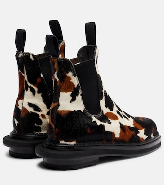 Bottines en cuir façon poulain | Sacai