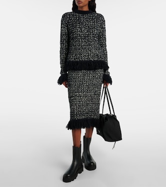 Fringed wool-blend cardigan | Moncler