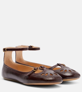 Misty leather ballet flats | Chloé