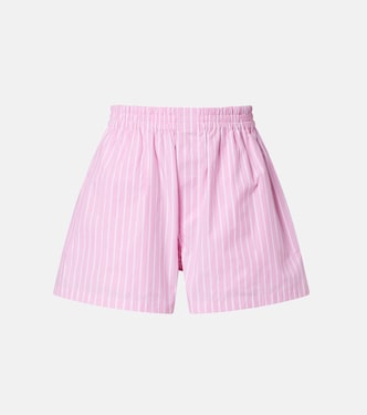 Striped cotton poplin boxers shorts | Balenciaga