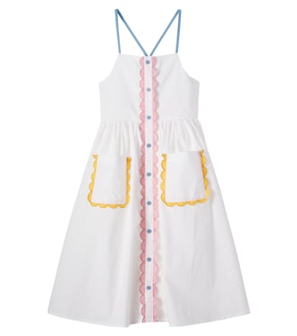 Scalloped cotton dress | Stella McCartney Kids