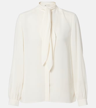 Blusa in georgette con fiocco | Tory Burch