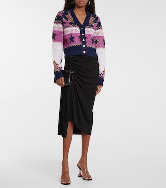 Cropped-Cardigan aus Jacquard | Rabanne