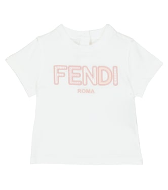 Baby - T-shirt in cotone con logo | Fendi Kids