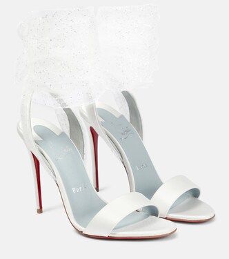 Sandali Sandale du Désert 100 in raso | Christian Louboutin