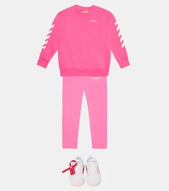 Felpa in cotone con stampa | Off-White Kids