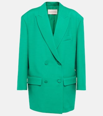 Crêpe Couture double-breasted blazer | Valentino