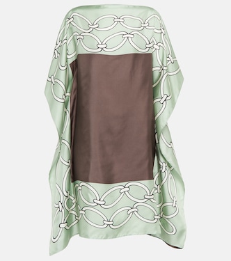 Robe cafetan en soie | Valentino