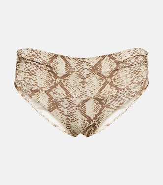 Bel Air snake-print bikini bottoms | Melissa Odabash