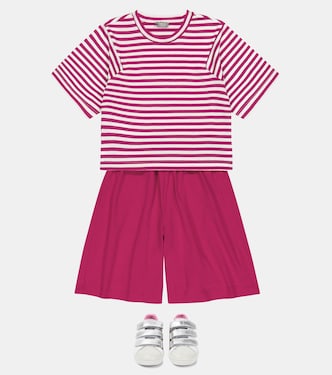 T-shirt e shorts in misto cotone | Il Gufo