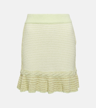 Heiress high-rise tweed miniskirt | LoveShackFancy