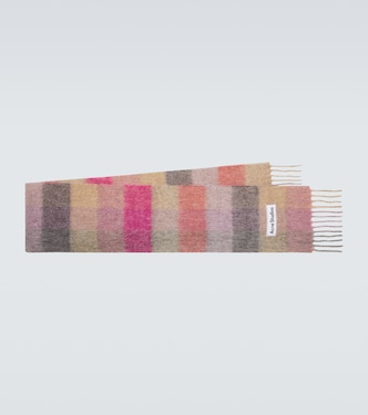 Checked wool-blend scarf | Acne Studios