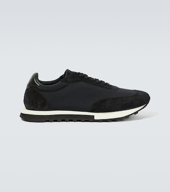 Owen Runner suede-trimmed sneakers | The Row