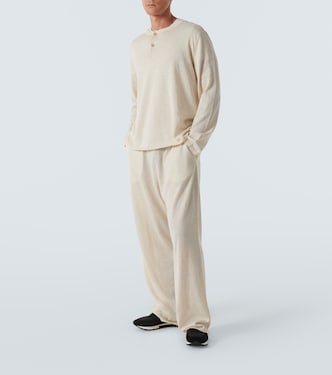 Sneakers Owen Runner mit Veloursleder | The Row
