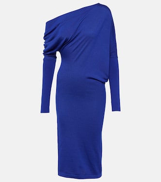 Off-Shoulder-Kleid aus Kaschmir und Seide | Tom Ford