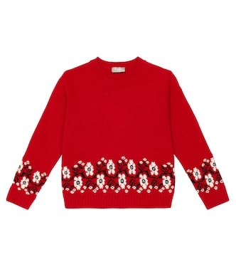 Pull intarsia en laine vierge | Il Gufo