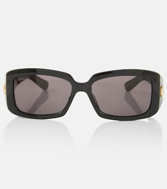 Occhiali da sole rettangolari Double G | Gucci