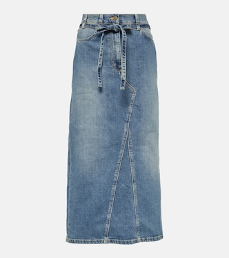 Gonna midi di jeans a vita alta | Altuzarra