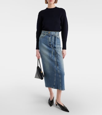 Gonna midi di jeans a vita alta | Altuzarra