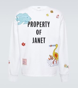 Property of Janet cotton jersey sweatshirt | Bode