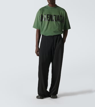 Camiseta Tape de jersey de mezcla de algodón | Balenciaga