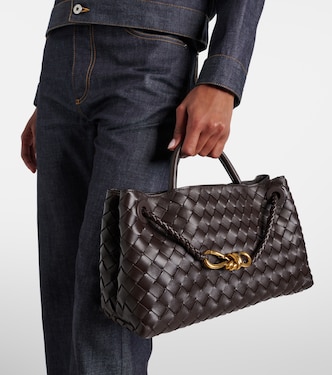 East-West Andiamo leather tote bag | Bottega Veneta
