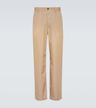 Pantalon chino en coton et soie | Dolce&Gabbana