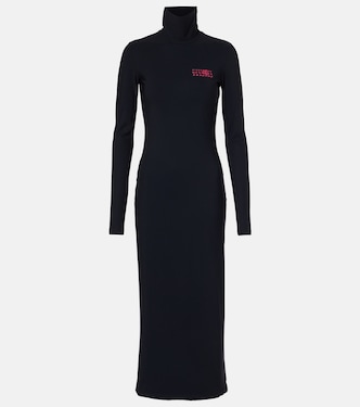 Vestido midi de cuello alto de punto | MM6 Maison Margiela