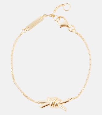 Knot gold-plated sterling silver bracelet | Bottega Veneta