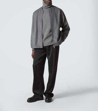 Zip-up wool sweatshirt | Jil Sander