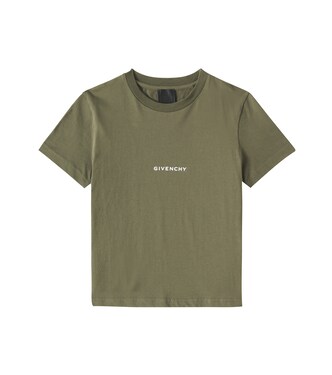 T-shirt in jersey di misto cotone | Givenchy Kids