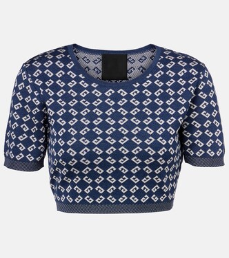 Monogram 72 jacquard crop top | Givenchy
