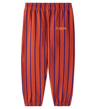Striped cotton sweatpants | Mini Rodini