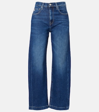 Hattie Crop high-rise barrel-leg jeans | AG Jeans