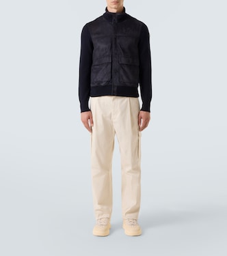 Chaqueta de ante con lana virgen | Moncler