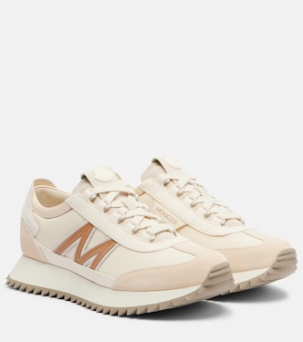 Pacey2 suede-trimmed sneakers | Moncler