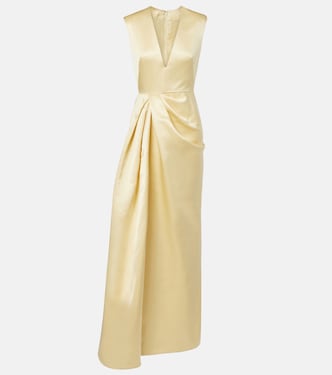Draped silk satin gown | Givenchy
