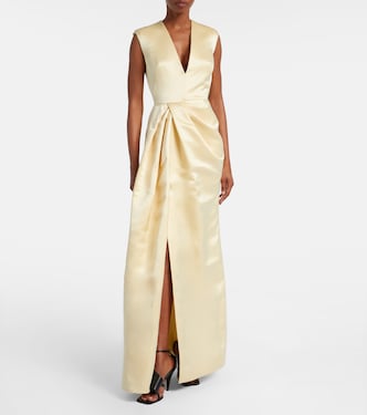 Draped silk satin gown | Givenchy