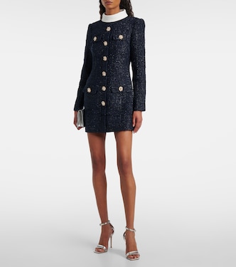 Bouclé minidress | Self-Portrait