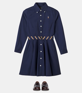 Belted cotton shirt dress | Polo Ralph Lauren Kids